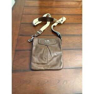 Authentic COACH Crossbody‎ Swingback Bronze Leather Handbag
